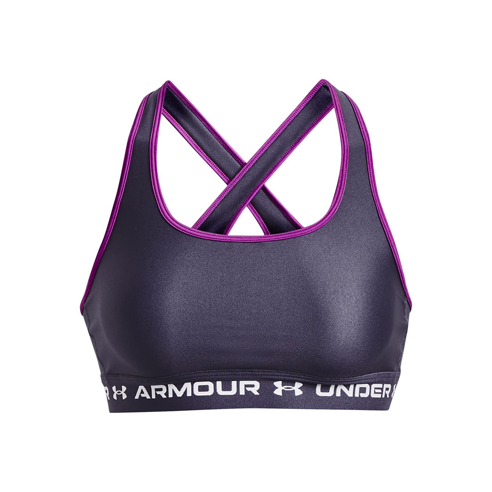 Sujetadores Under Armour Crossback Mid Bra Tempered Steel
