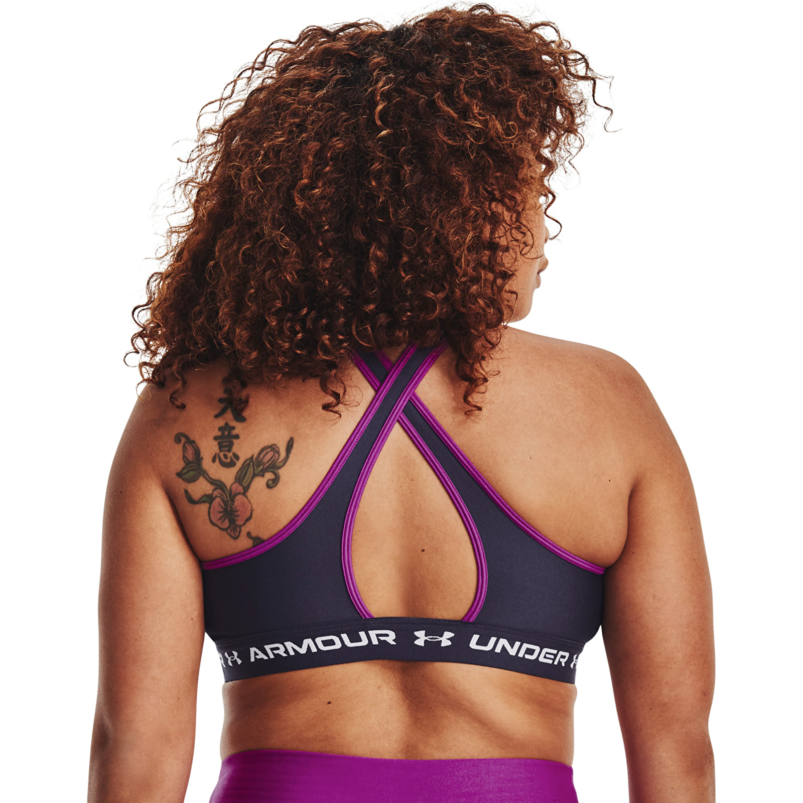 Sujetadores Under Armour Crossback Mid Bra Tempered Steel
