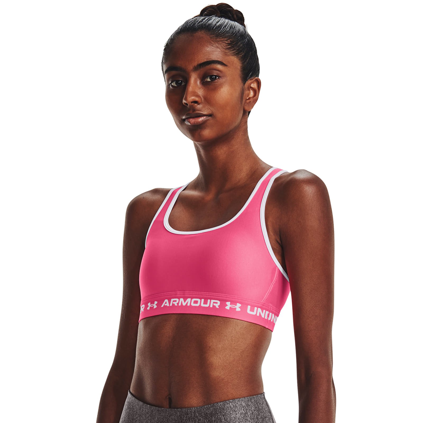 Soutien-gorge Under Armour Crossback Mid Bra Pink Punk