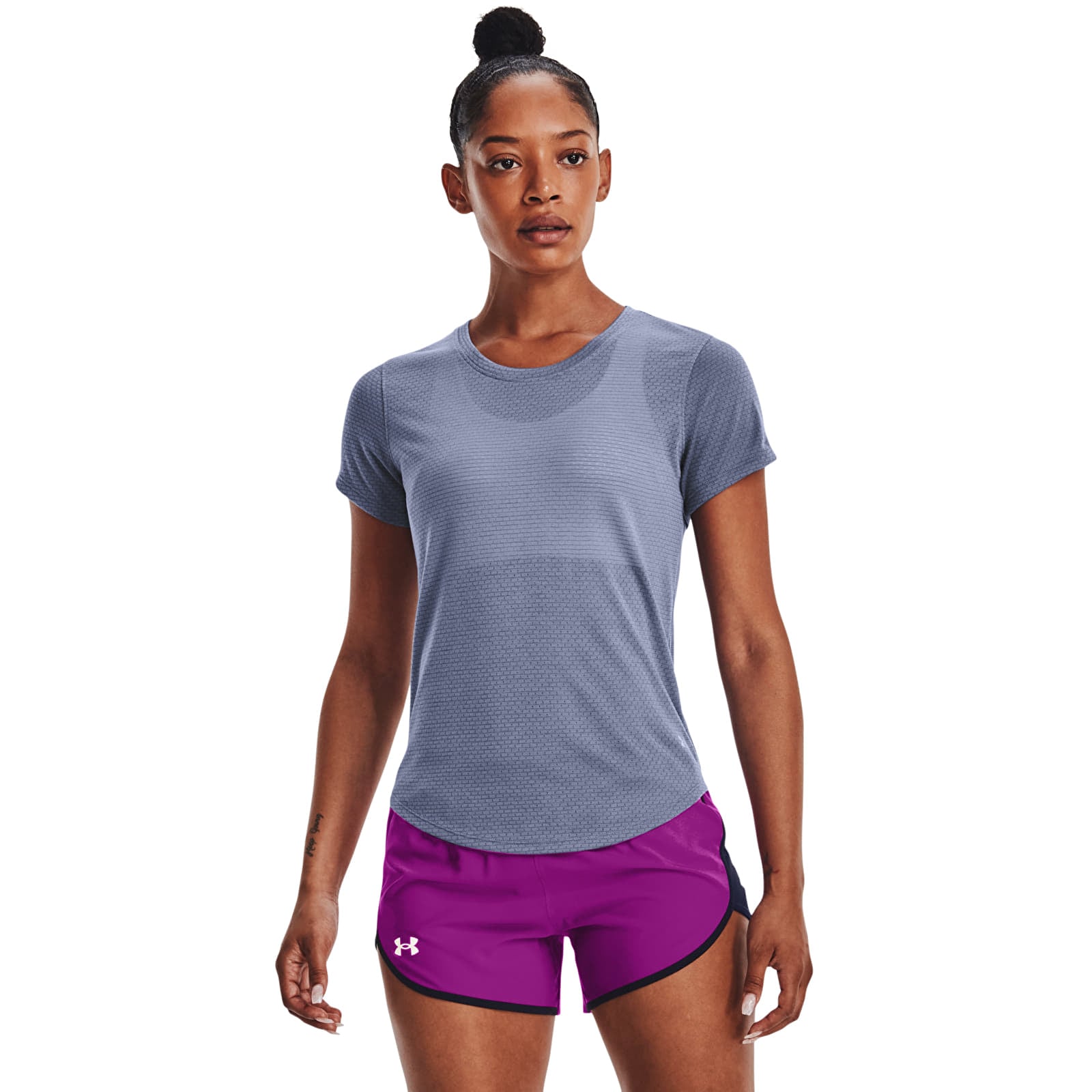 T-shirts Under Armour Streaker Ss Aurora Purple