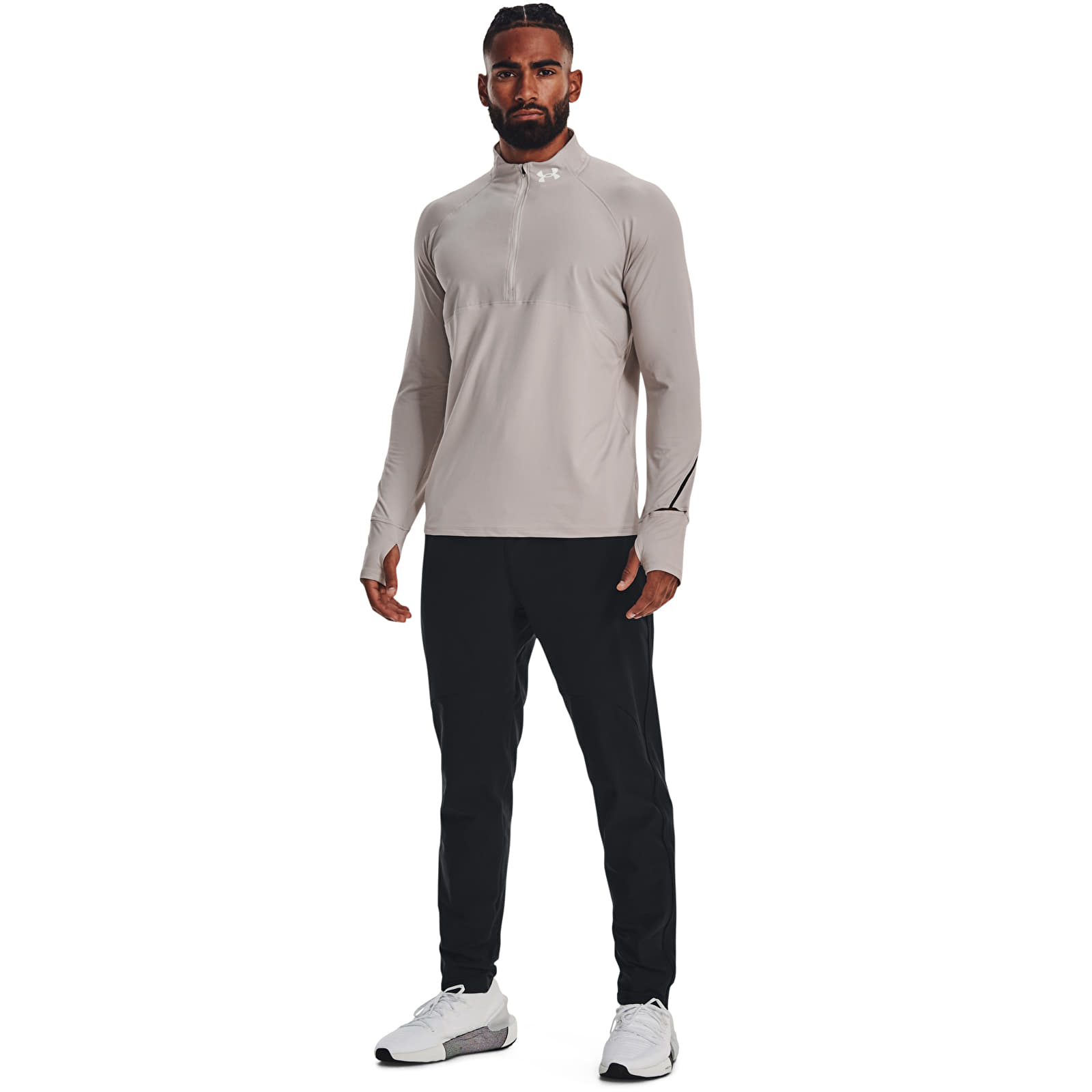 Kapuutsikud ja kampsunid Under Armour Qualifier Run 2.0 Hz Ghost Gray