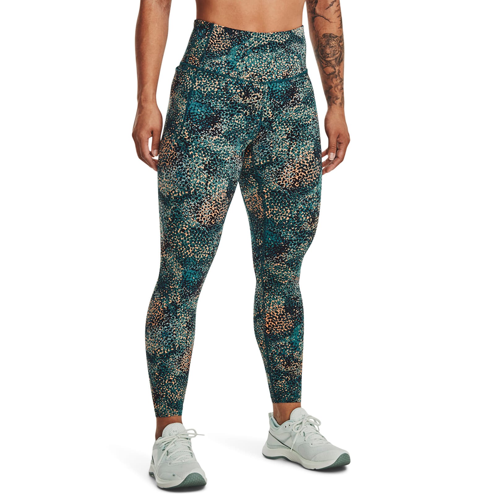 Tajic Under Armour Meridian Print Ankle Leg Tourmaline Teal