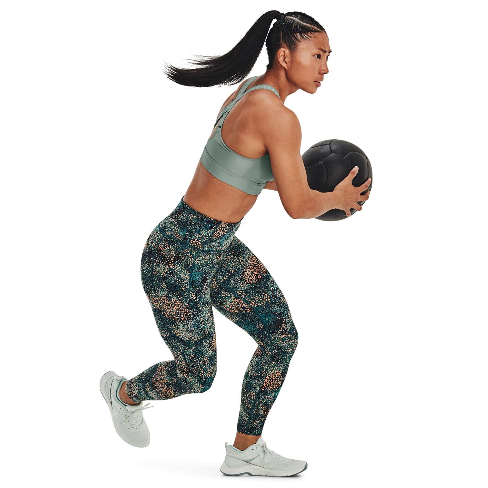 Tajic Under Armour Meridian Print Ankle Leg Tourmaline Teal