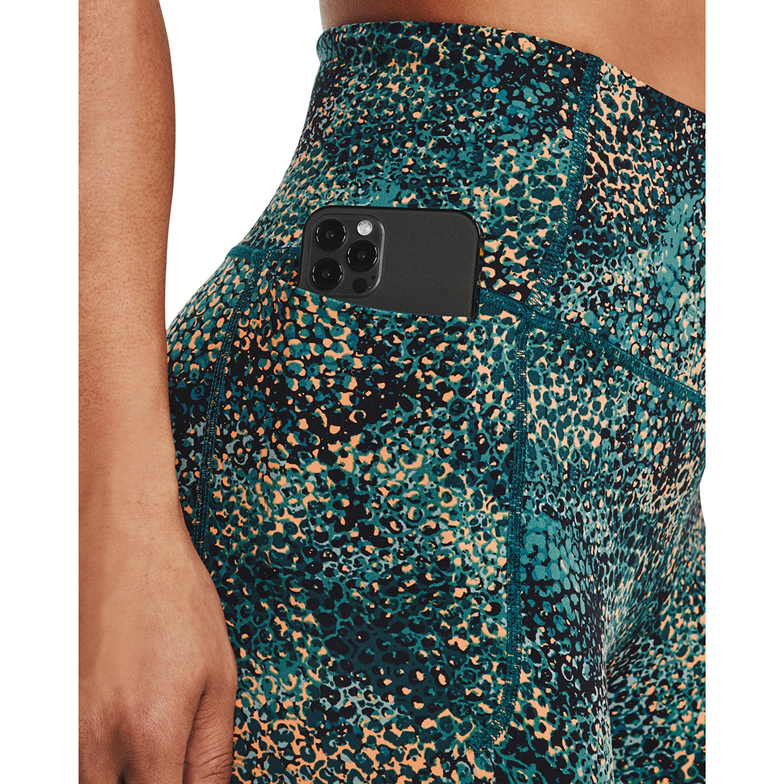 Tajic Under Armour Meridian Print Ankle Leg Tourmaline Teal