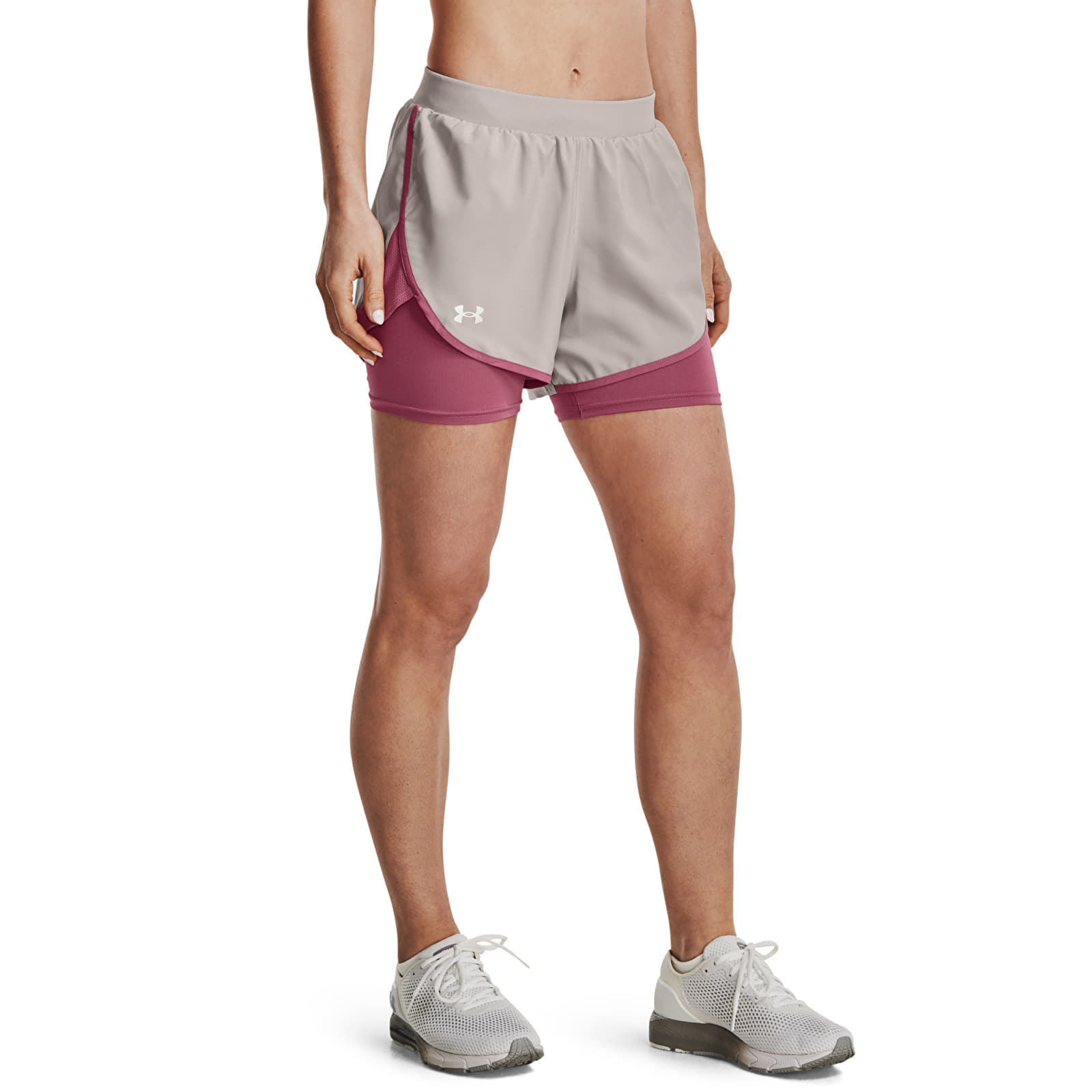 Under Armour Fly By Elite 2-In-1 Short Ghost Gray