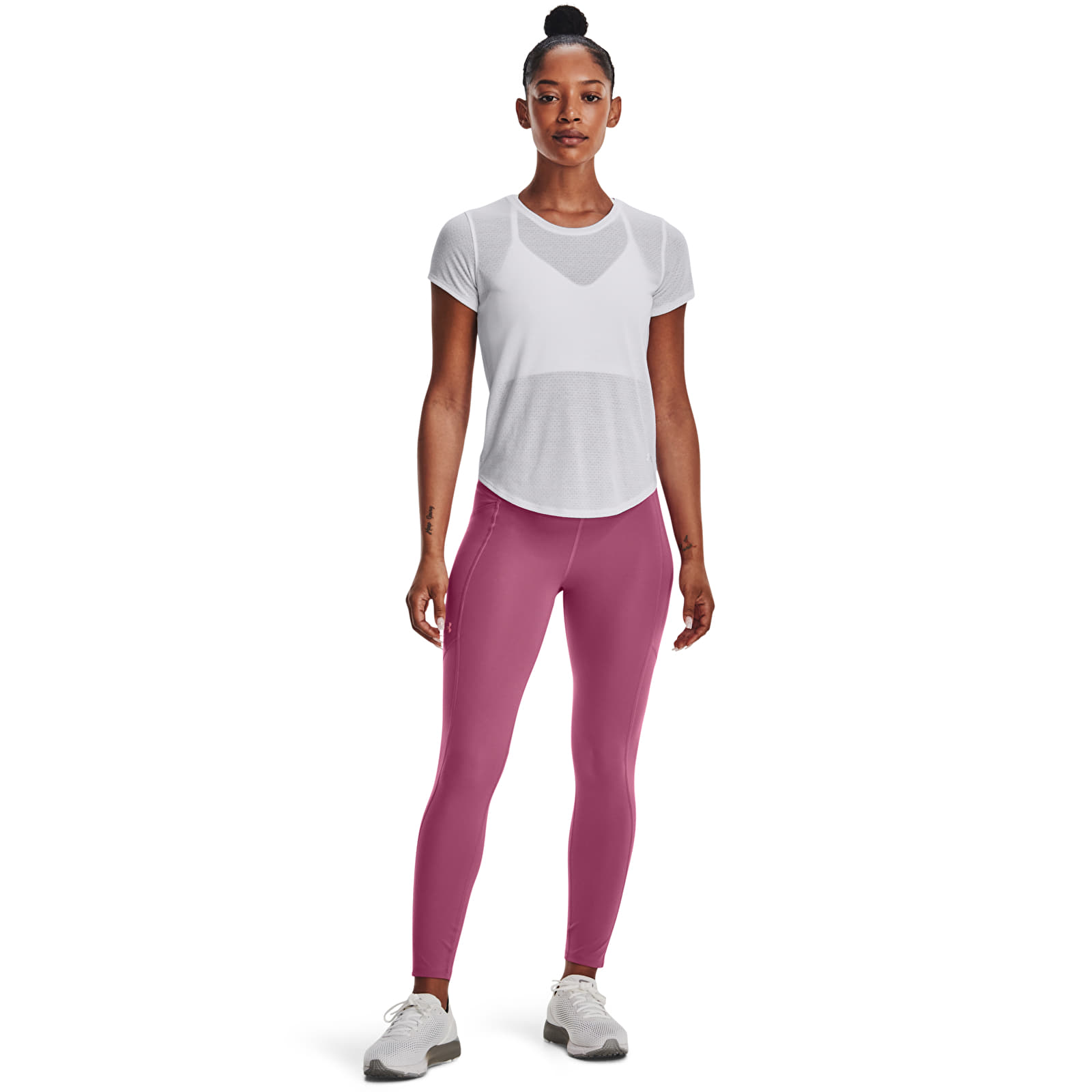 Säärised Under Armour Fly Fast 3.0 Ankle Tight Pace Pink