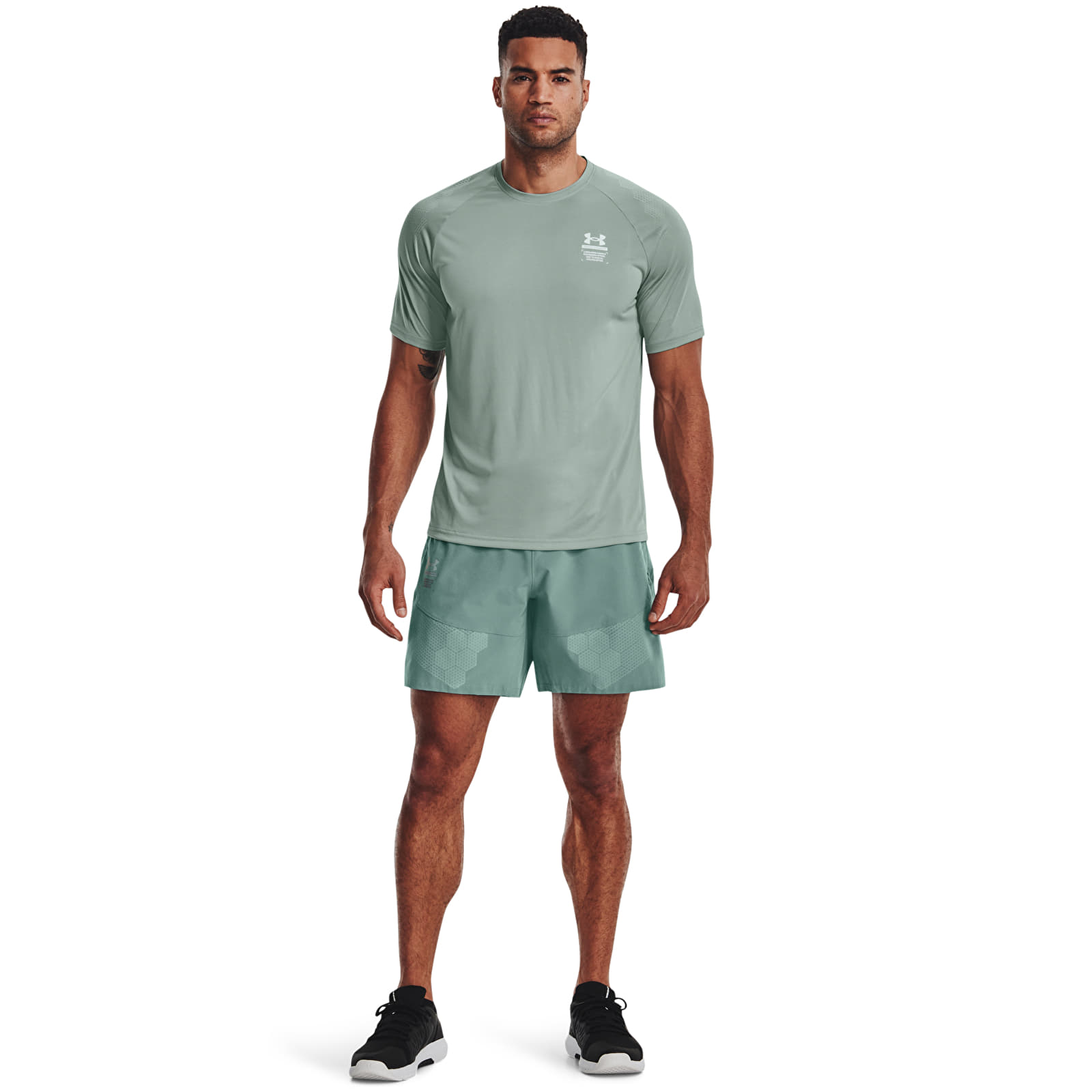 Kratke hlače Under Armour Armourprint Woven Shorts Fresco Green
