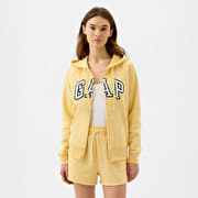 GAP Fullzip Logo Hoodie Havana Yellow