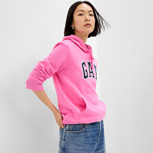 Majica GAP Pullover Logo Hoodie Standout Pink