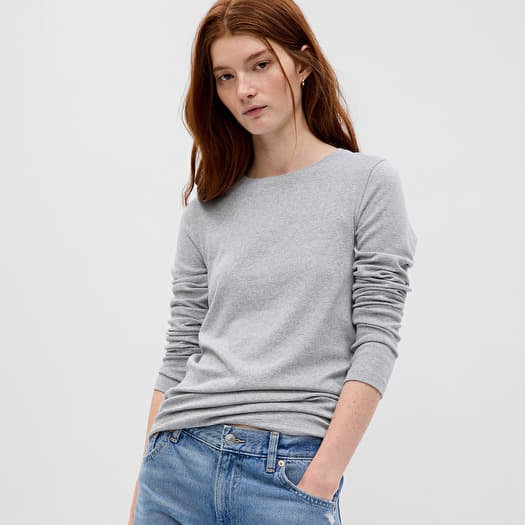Top GAP Longsleeve Crewneck Modal Top Grey