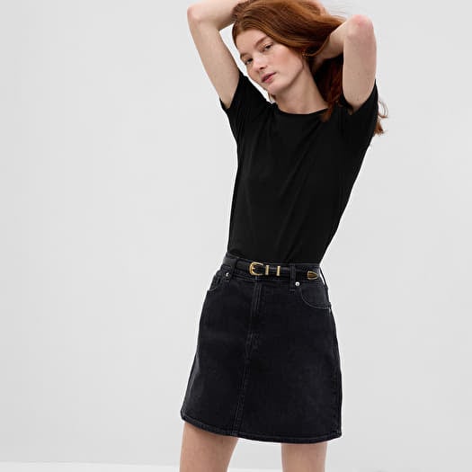 T-shirt GAP Modern Crewneck T-Shirt Black
