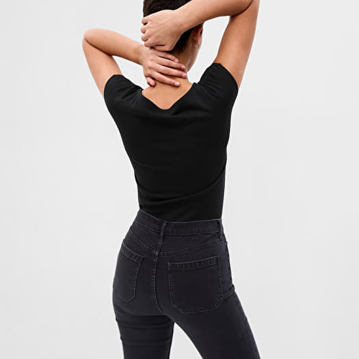 Szorty GAP Shortsleeve Bateau Neck Modal Top Black