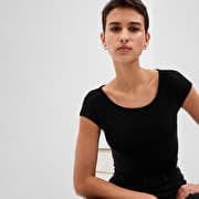 GAP Shortsleeve Bateau Neck Modal Top Black