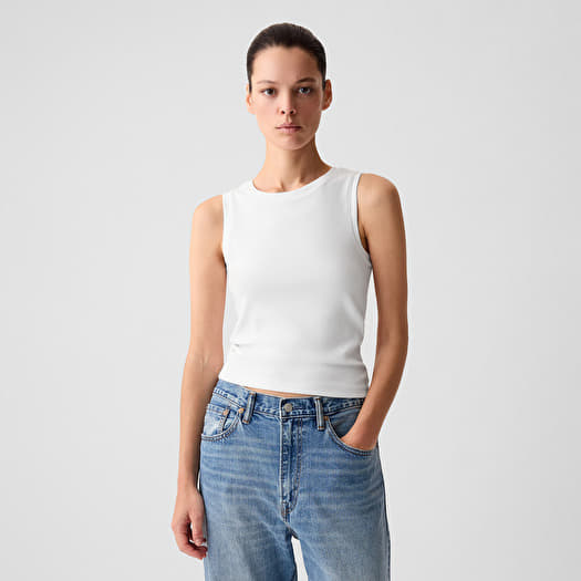 GAP Sleeveless Modal Shell Fresh White