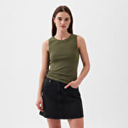 GAP Sleeveless Modal Shell Olive Night 19-0515Tcx