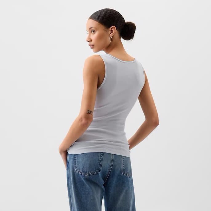 Majice bez rukava GAP Logo Tank Grey Matter