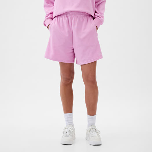 Szorty GAP French Terry Logo Boyfriend Shorts Sugar Pink