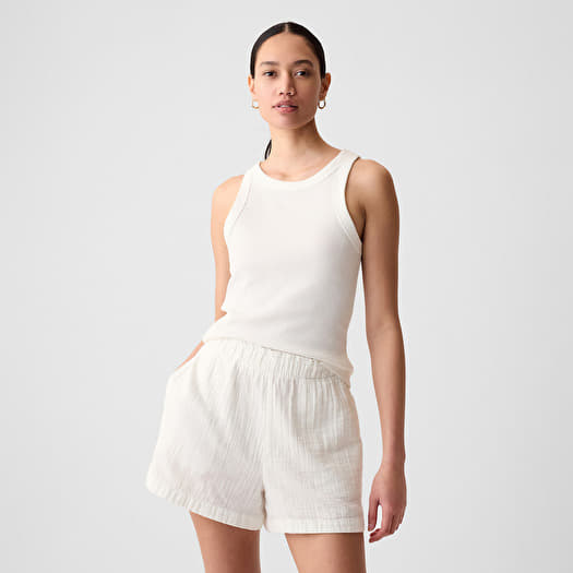 GAP Modal Rib Halter New Off White