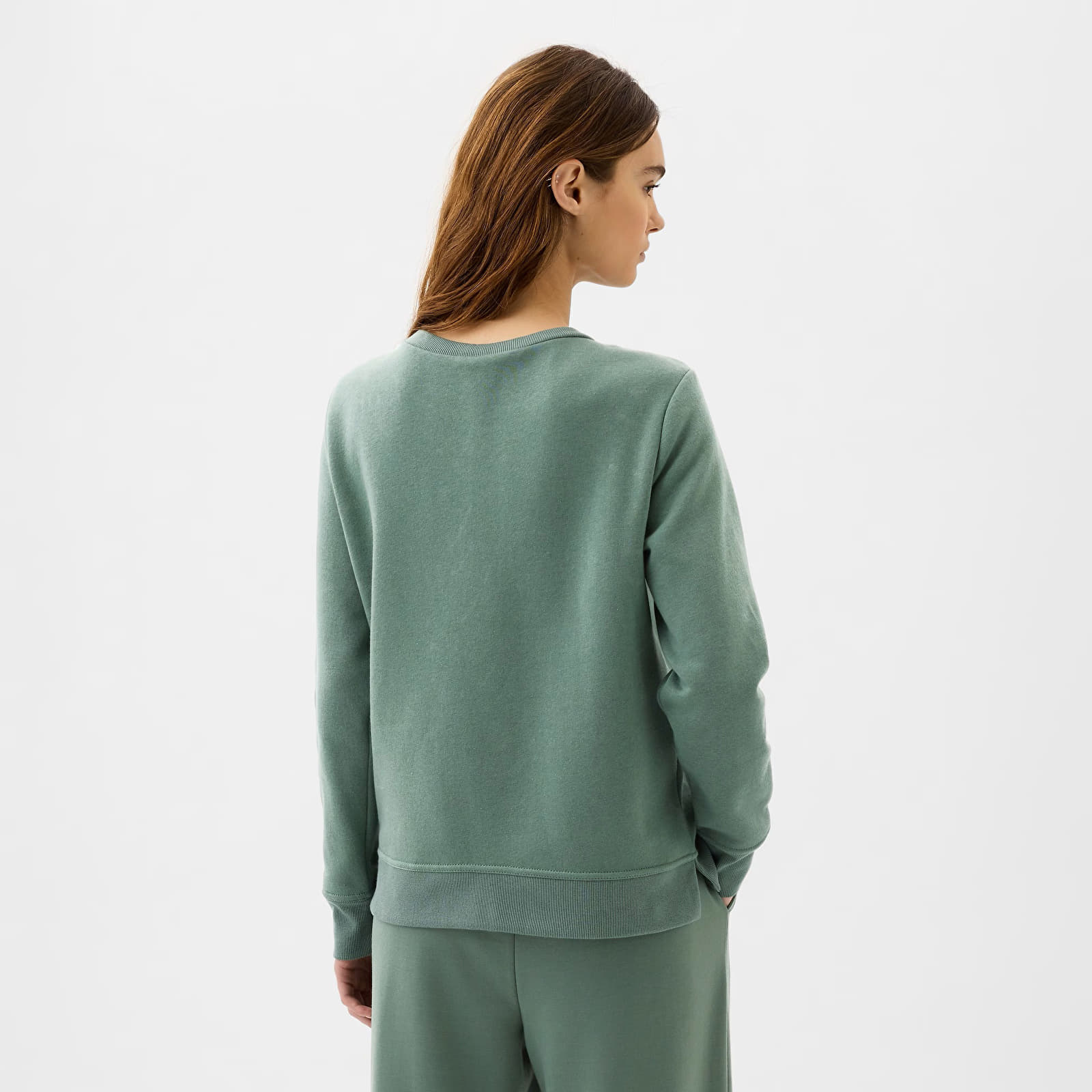 Hættetrøjer og sweatshirts GAP Logo Sweatshirt Laurel Wreath Green 17-6