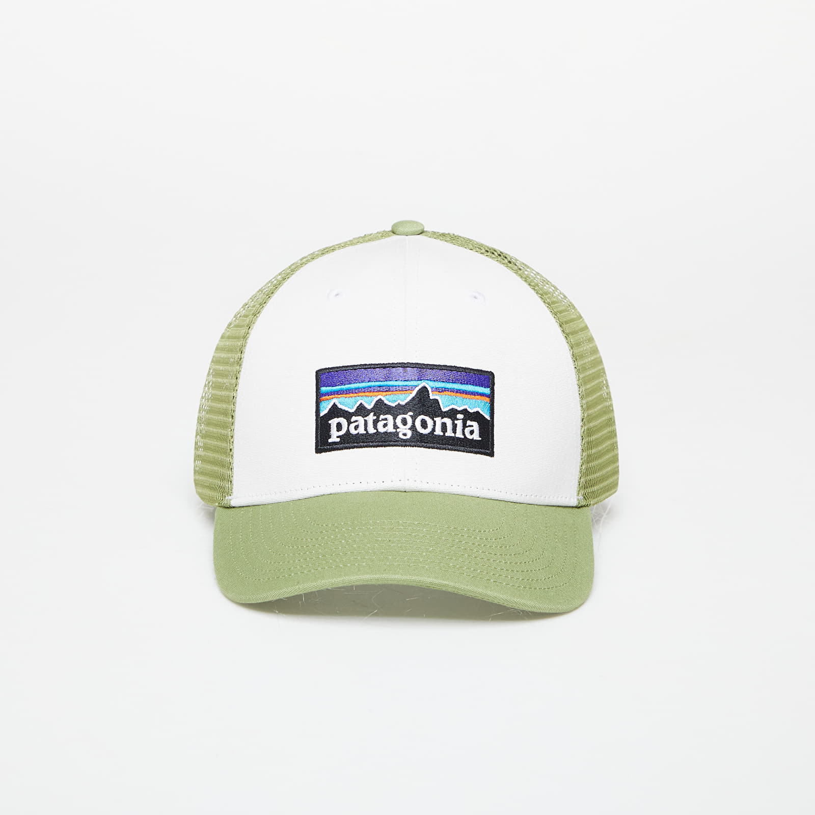 Cappelli Patagonia P-6 Logo LoPro Trucker Hat White/ Buckhorn Green