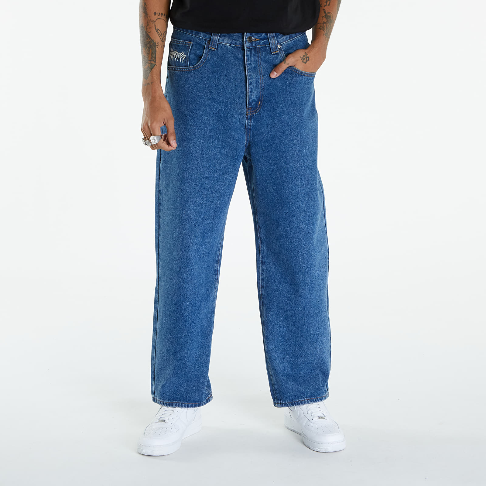 Jeans and trousers Wasted Paris Casper Pant Feeler Washed Blue