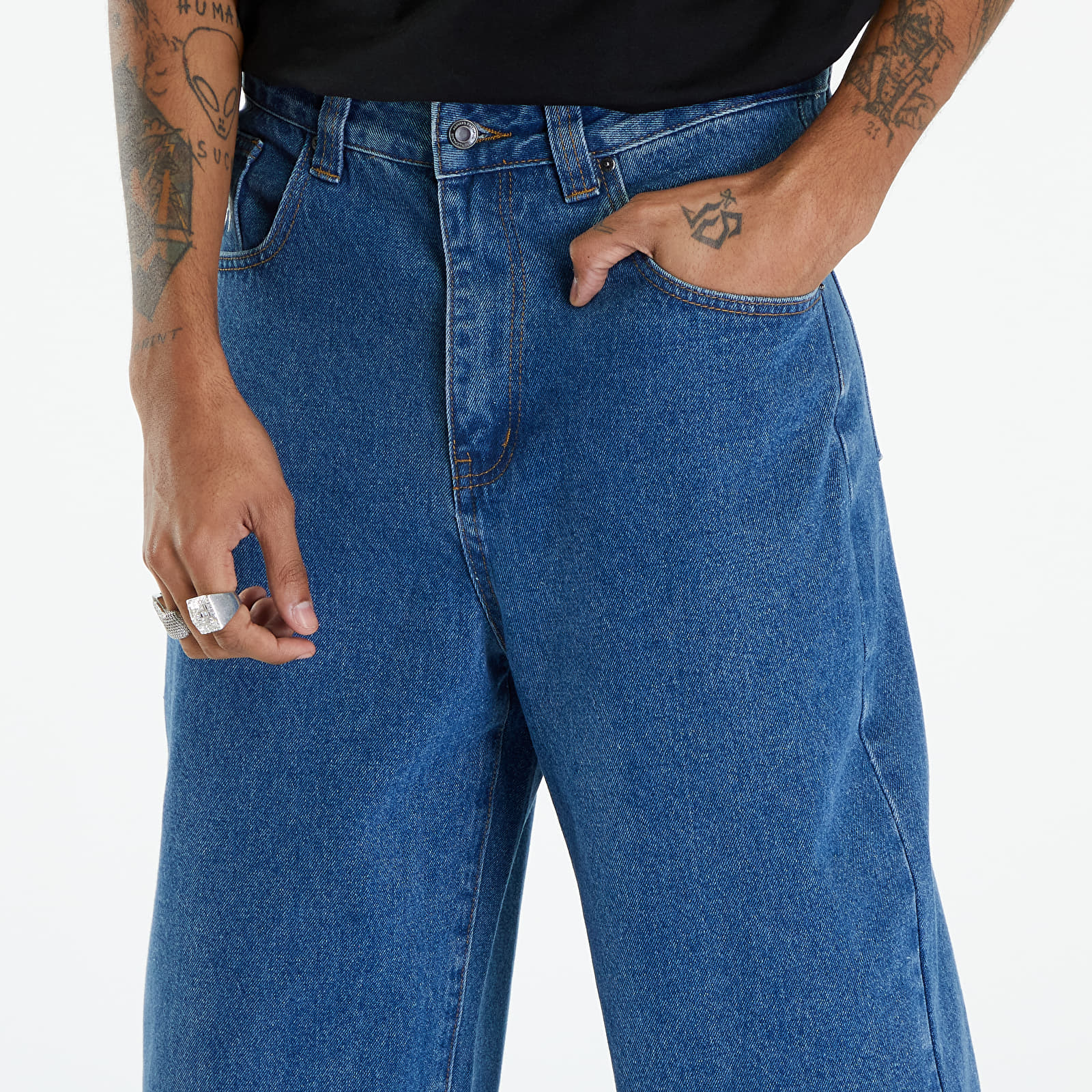 Jeans and trousers Wasted Paris Casper Pant Feeler Washed Blue