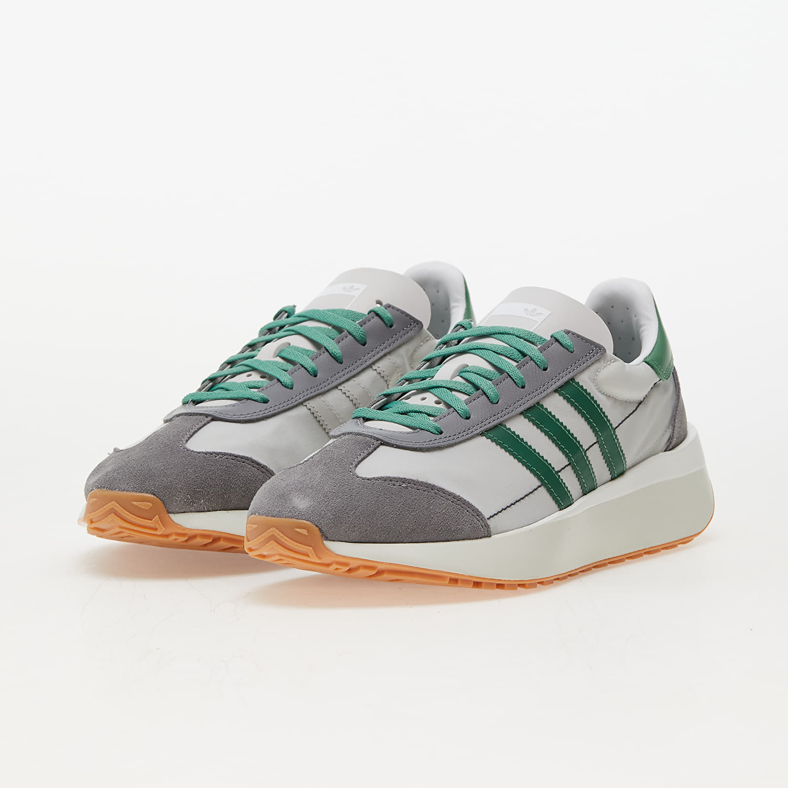 Men's sneakers and shoes adidas Country XLG Grey One/ Preloveded Green/ Ftw White