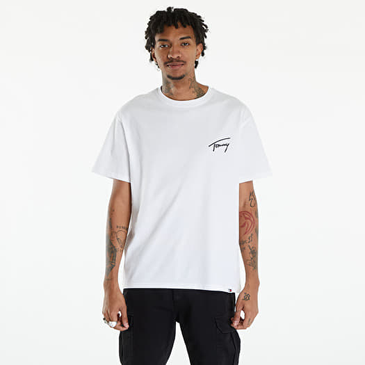 Tommy jeans signature t shirt on sale