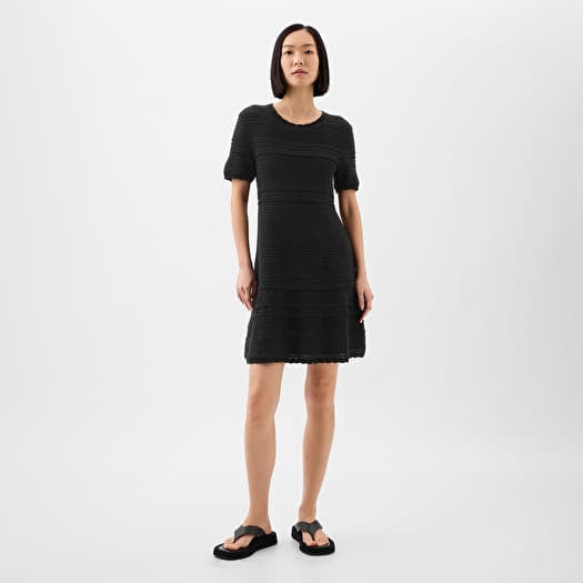 Φορέματα GAP Mixed Stitch Dress Black 1