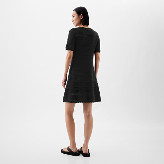 GAP Mixed Stitch Dress Black 1 | Queens GAP Mixed Stitch Dress Black 1 | Queens