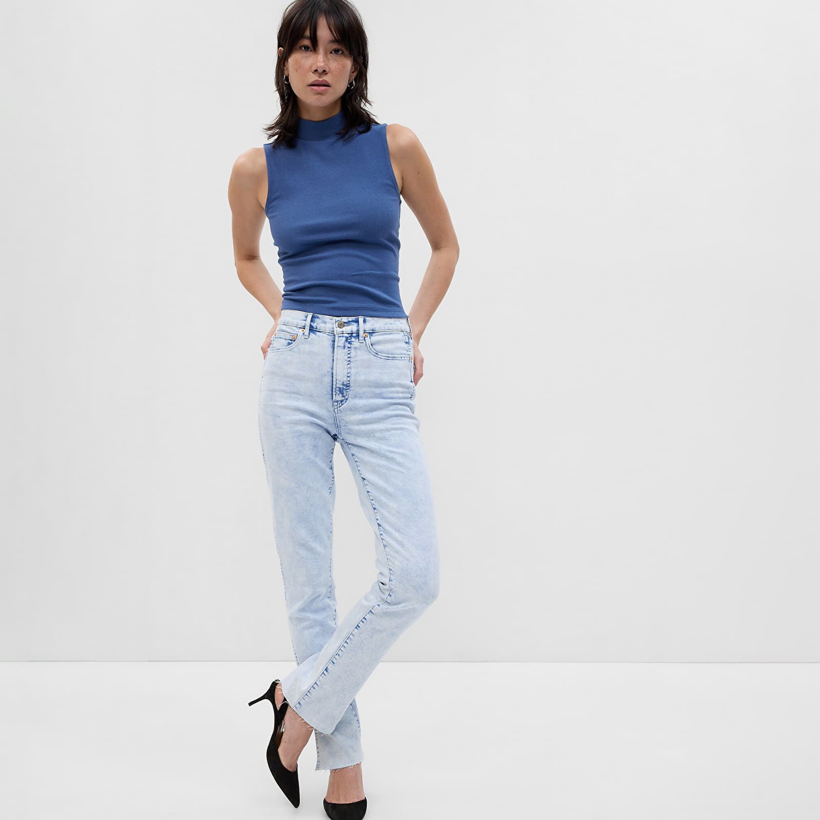 Jeans und Hosen GAP Denim Pants Vintage Slim - High Rise Light Indigo 1