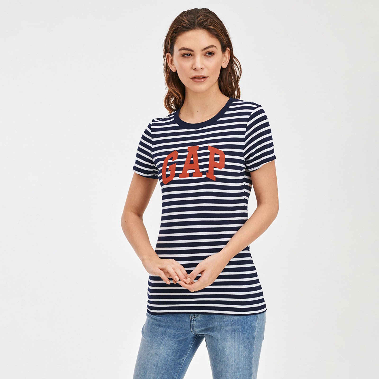 T-paidat GAP Logo Tees 2Pack Navy Stripe