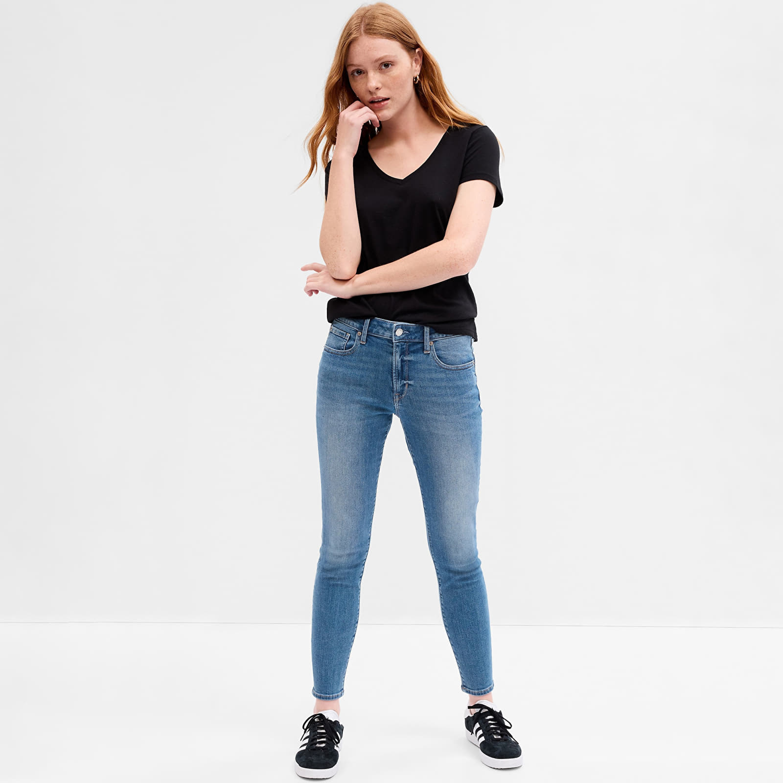 Hosen GAP Denim Pants Jegging - Mid Rise Light Brooklyn