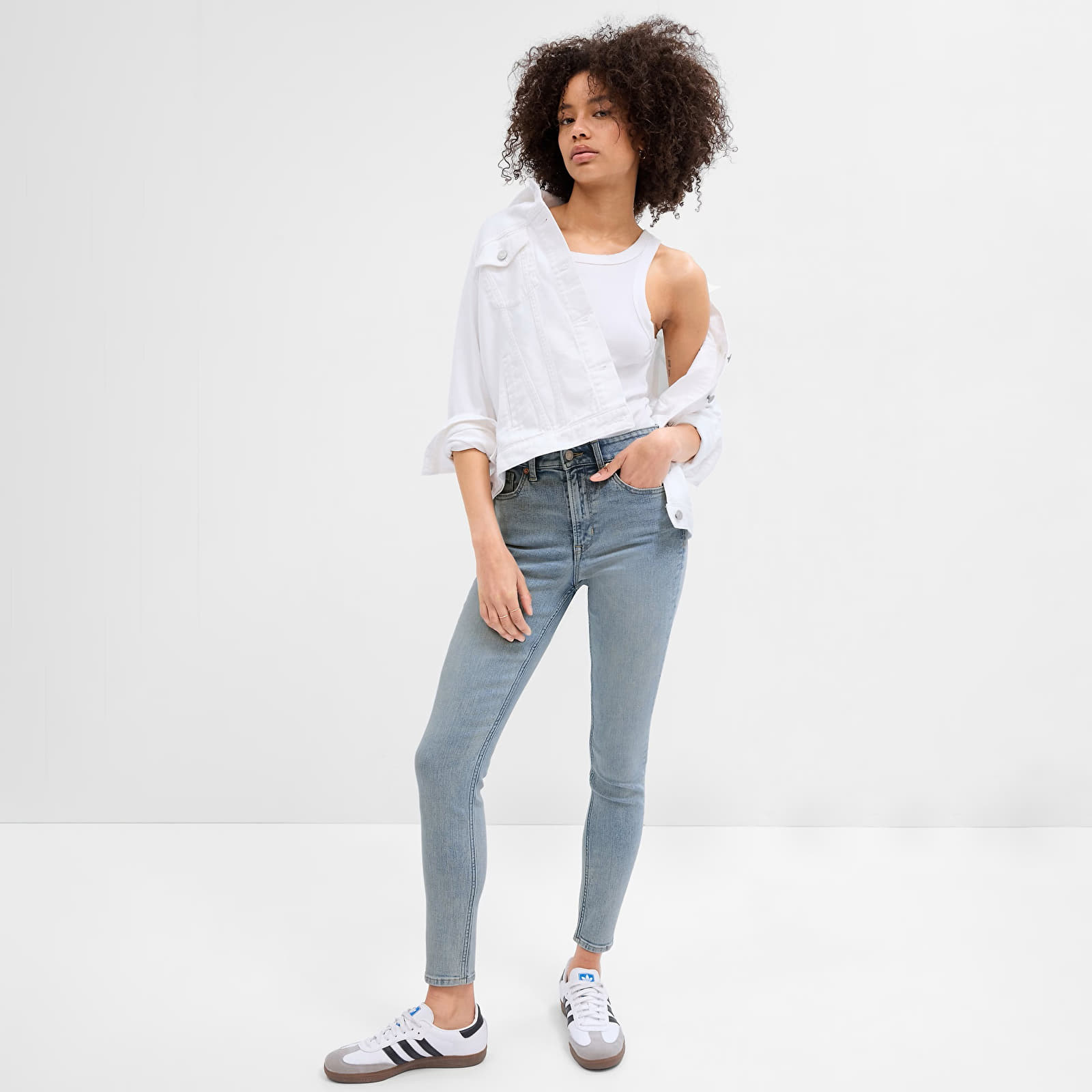 Pantalon GAP Denim Pants Legging - High Rise Light Wash