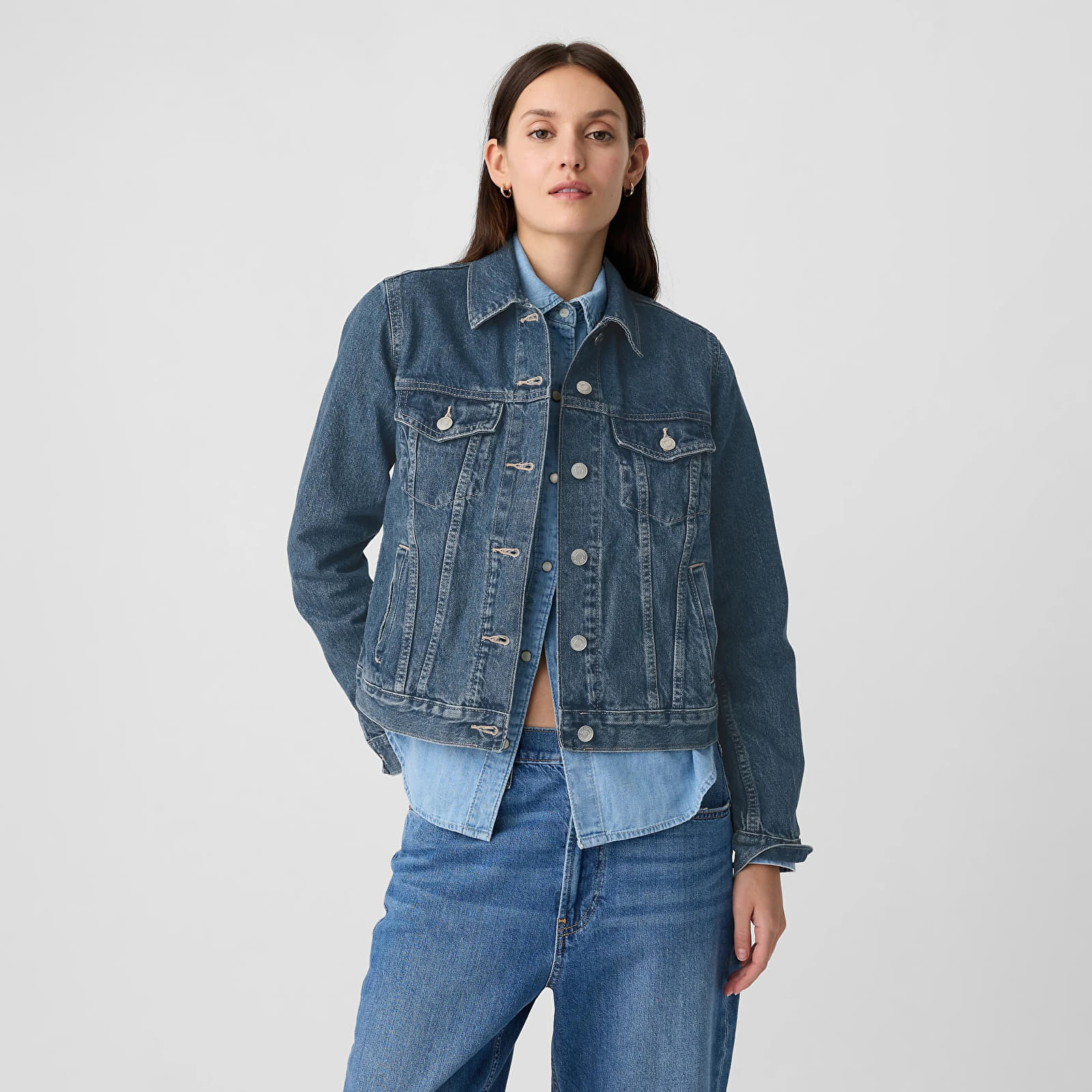 Jakas GAP Denim Jacket Medium Wash