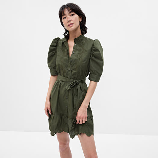 Φορέματα GAP Mini Shirtdress Deep Depths Green 190413