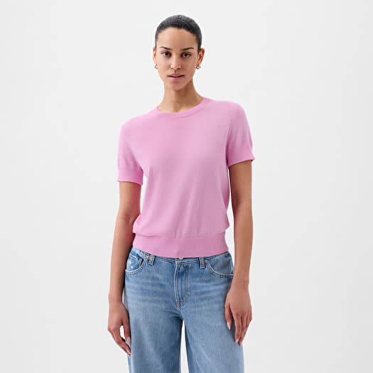 T-shirt GAP Shortsleeve Cashsoft Baby Tee Sugar Pink