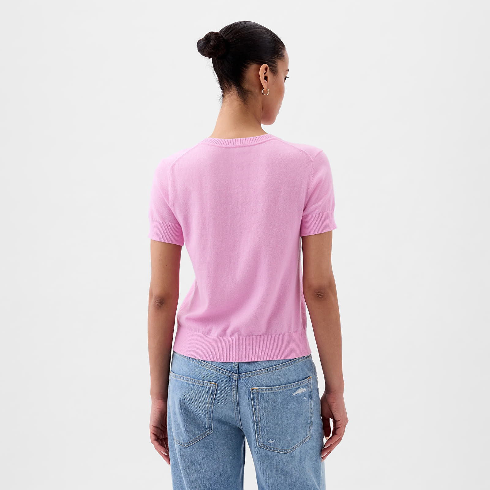 T-shirts GAP Shortsleeve Cashsoft Baby Tee Sugar Pink