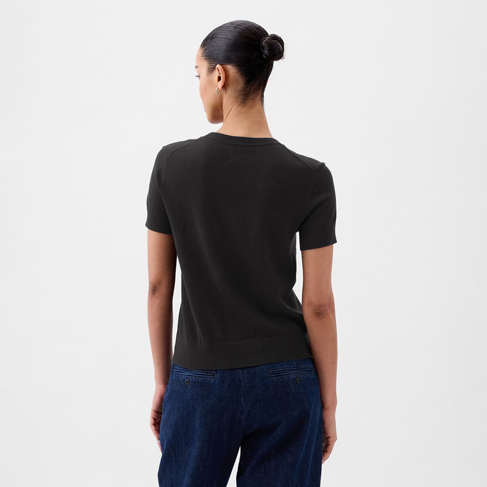 T-Shirts GAP Shortsleeve Cashsoft Baby Tee Black