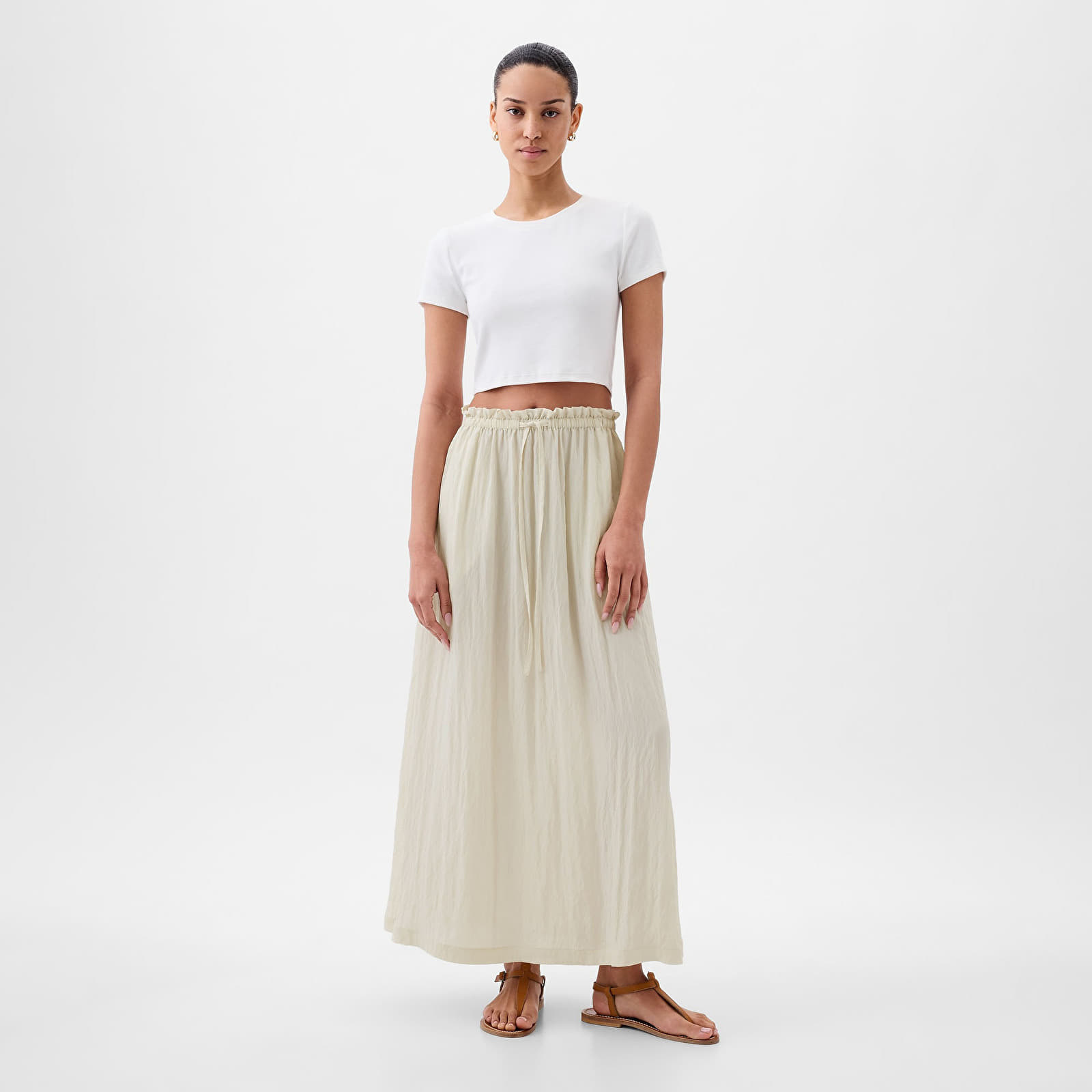 Paperbag skirt maxi outlet