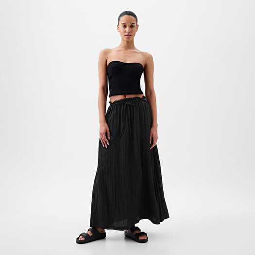 Skirts GAP Paperbag Pull On Maxi Skirt Black Queens