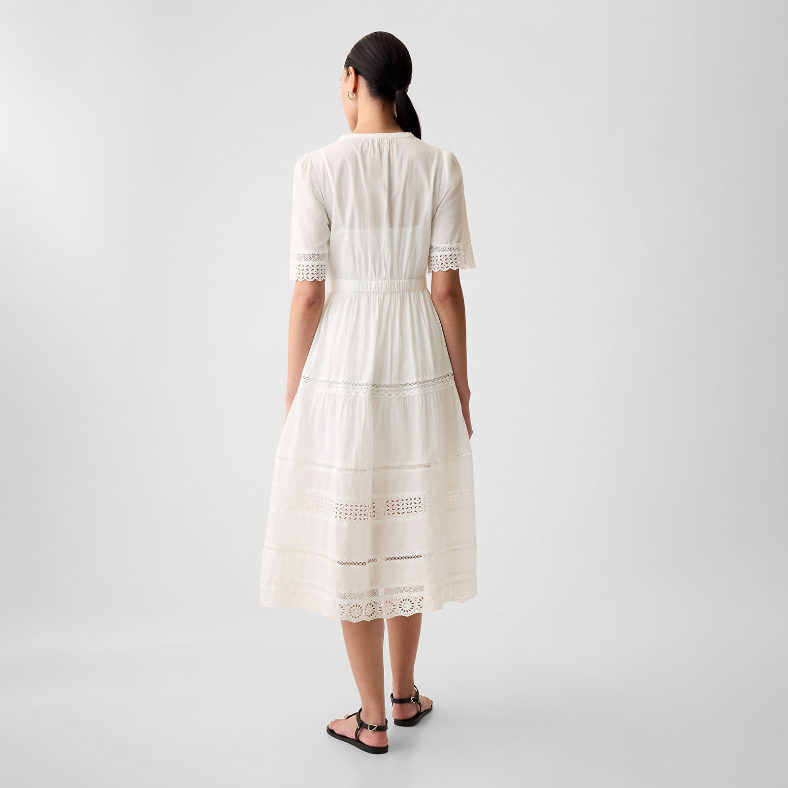 Dresses GAP Shortsleeve Midi Dress New Off White