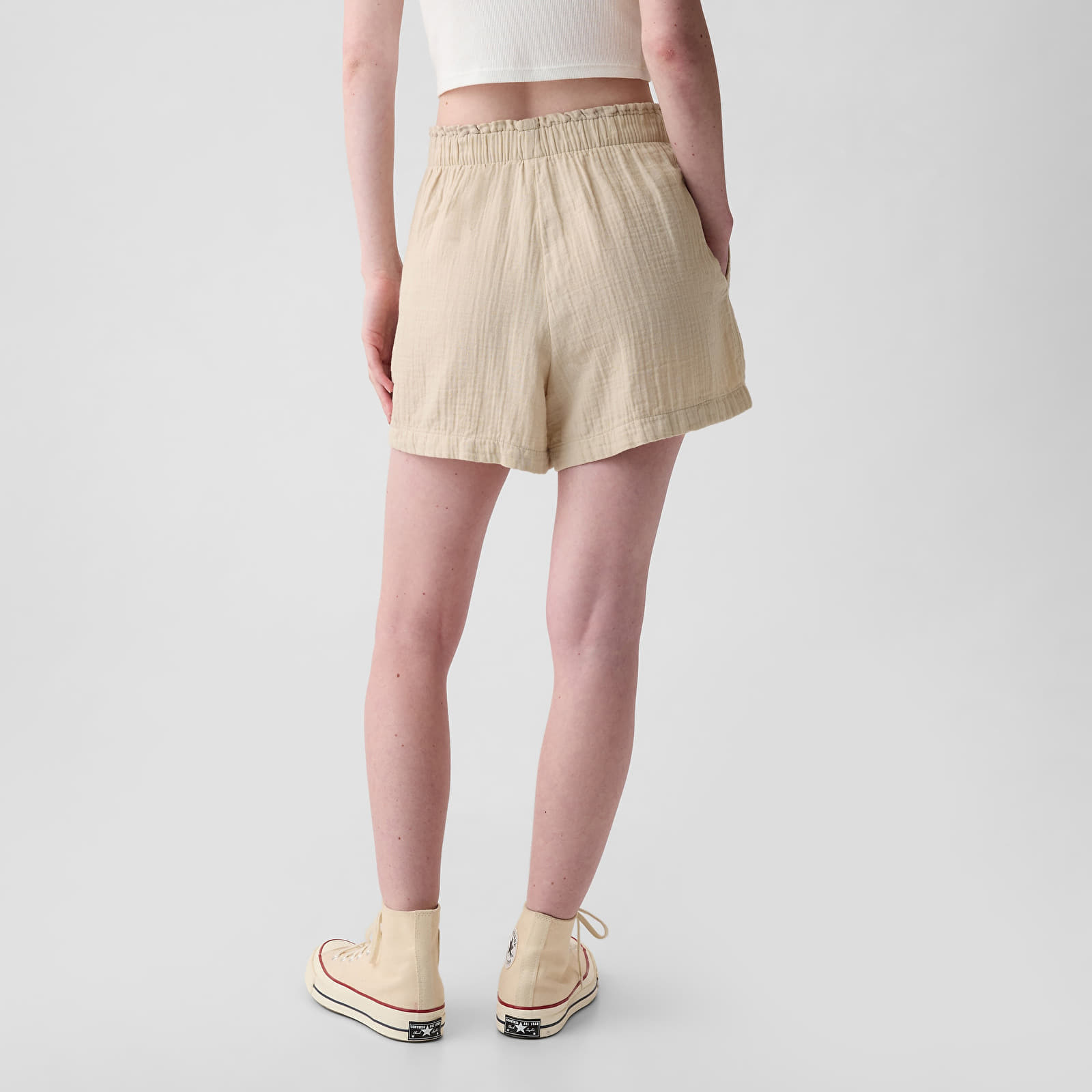 Shorts GAP Crinkle Gauze Pull On Shorts Bedrock 291