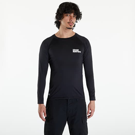 T-krekls Horsefeathers Hart L/S Top Black
