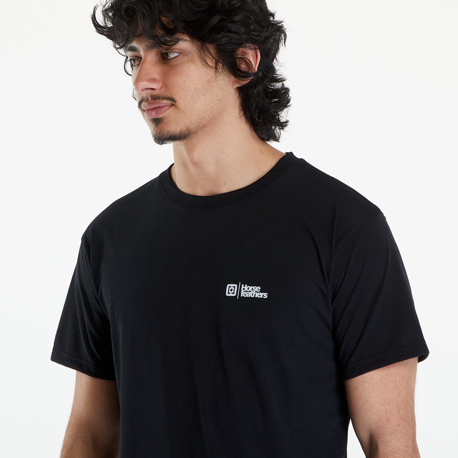 Tricou Horsefeathers Rooter T-Shirt Black - 1 | YEO