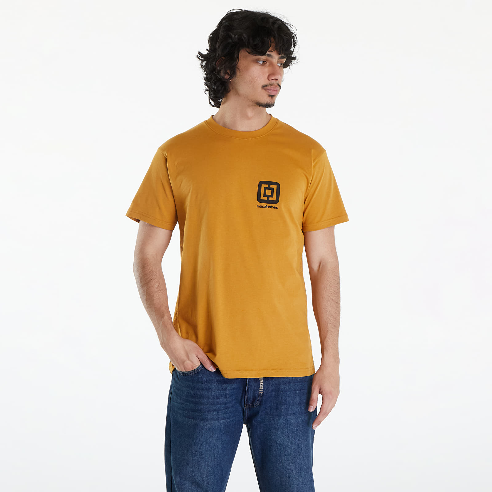 Trička Horsefeathers Mini Logo T-Shirt Spruce Yellow