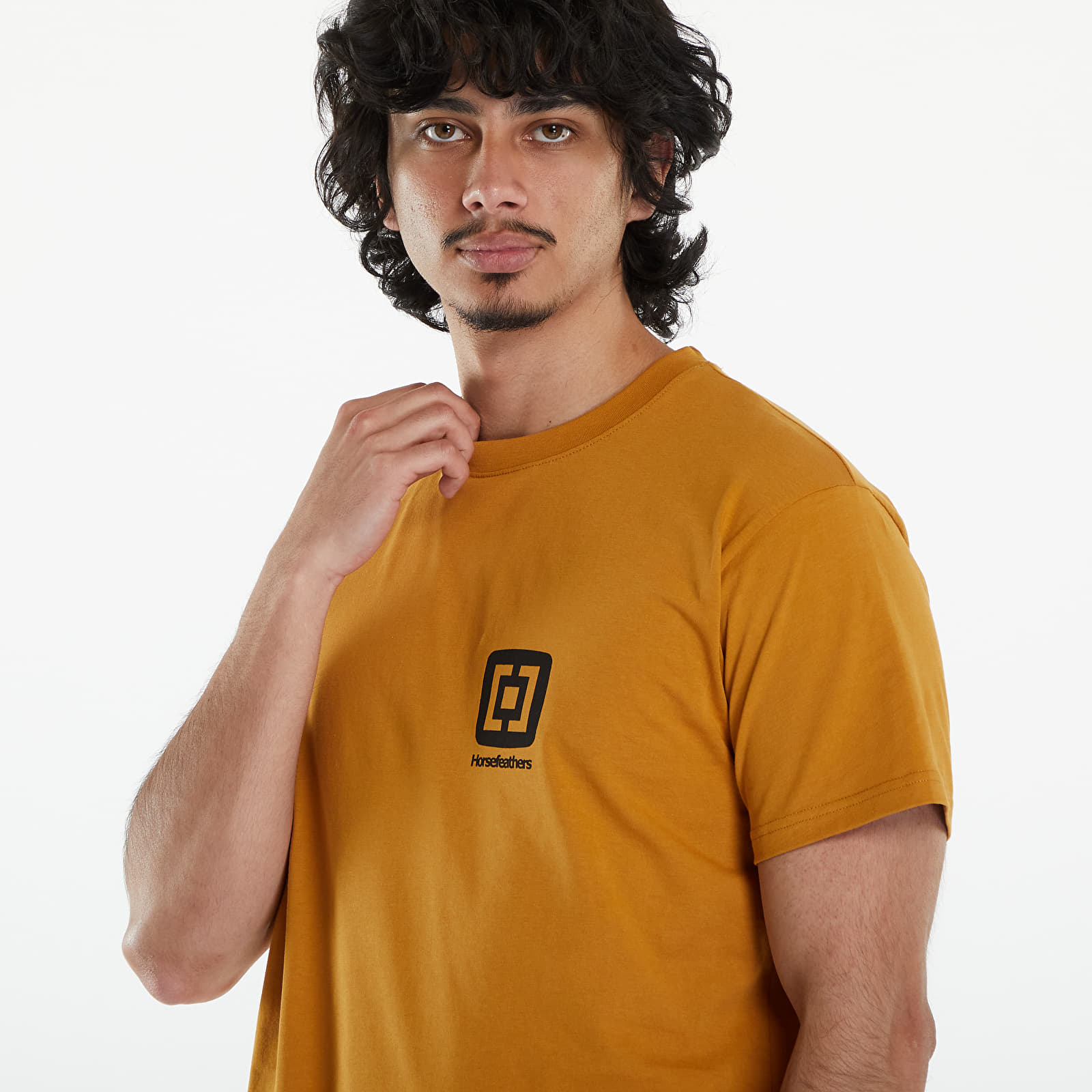 Trička Horsefeathers Mini Logo T-Shirt Spruce Yellow