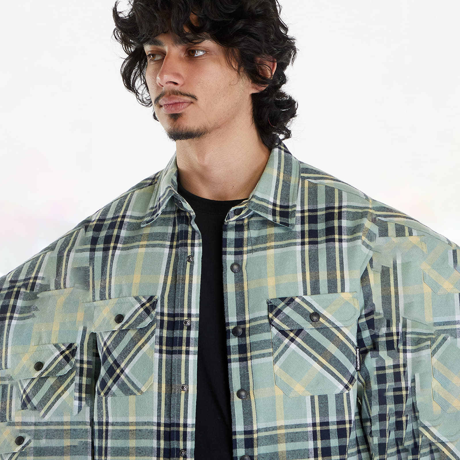 Vrchné tričká Horsefeathers Dough Insulated Shirt Smoke Green