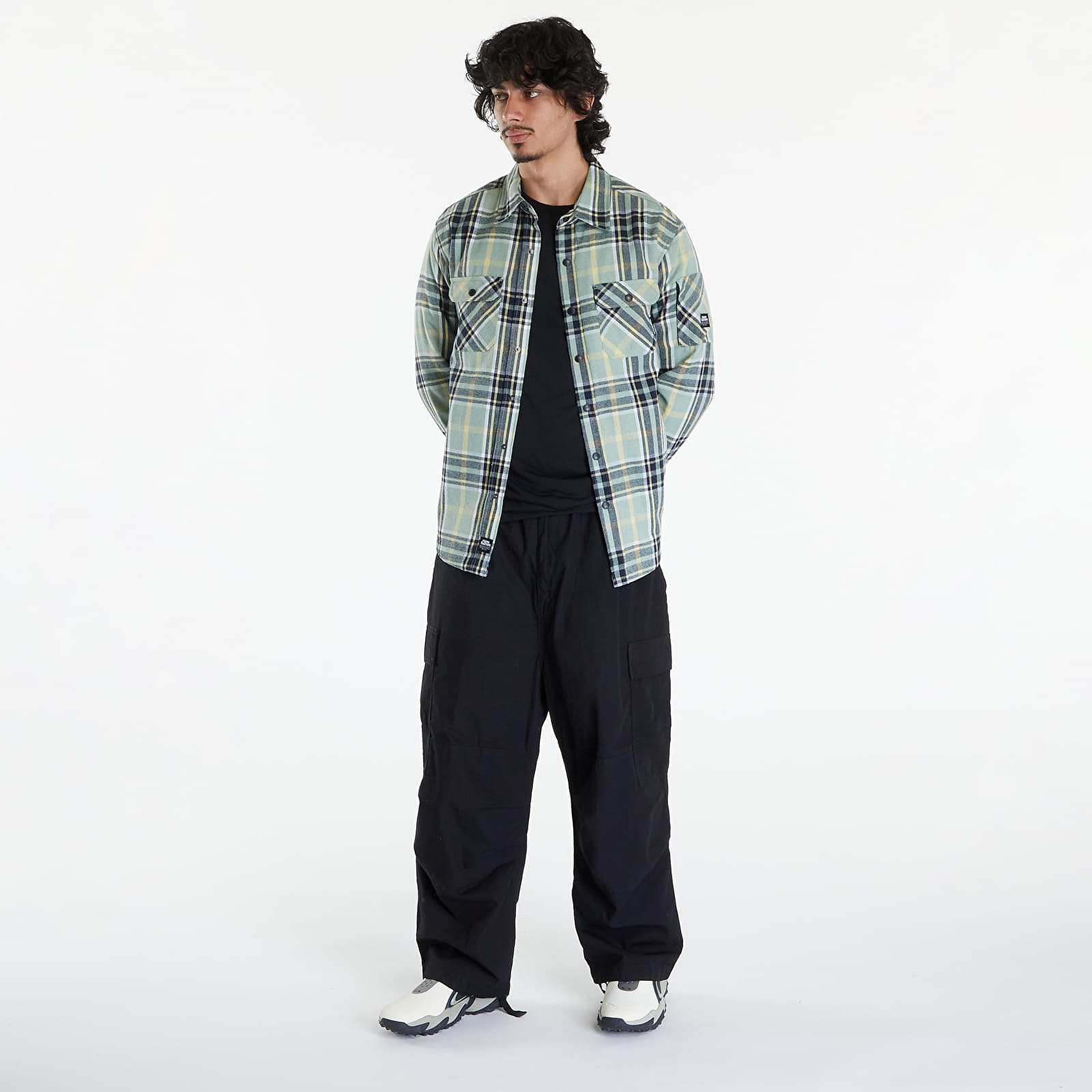 Vrchné tričká Horsefeathers Dough Insulated Shirt Smoke Green