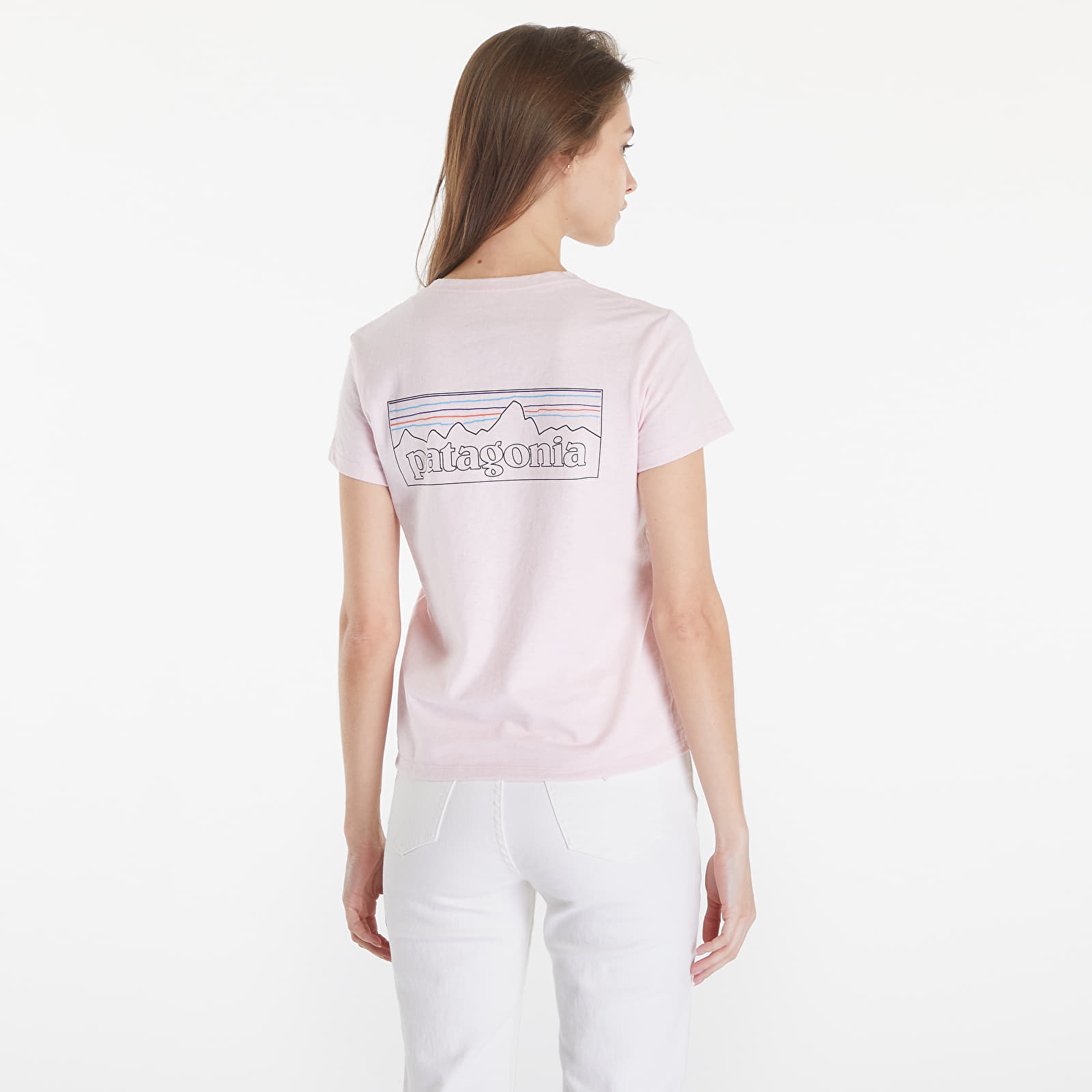 T-shirts Patagonia W's P-6 Logo Responsibili-Tee Whisker Pink